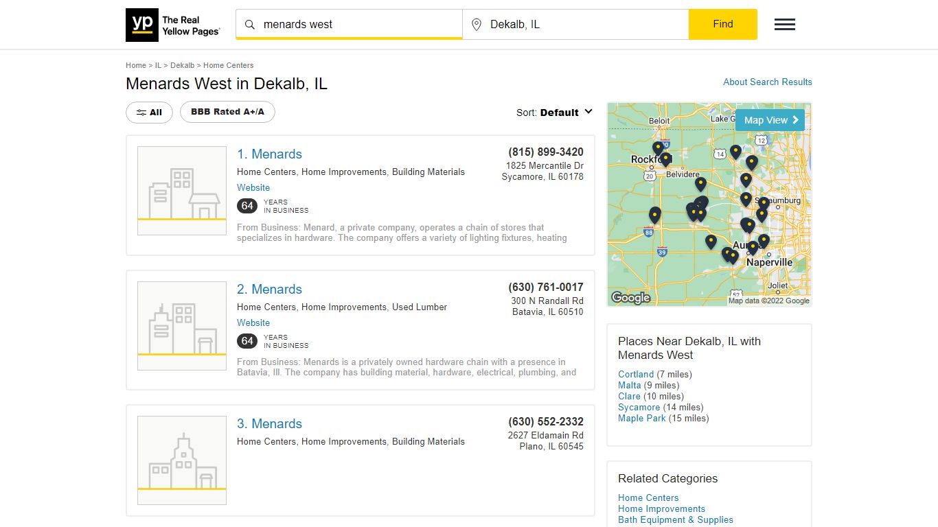 Menards West in Dekalb, IL with Reviews - YP.com - Yellow Pages